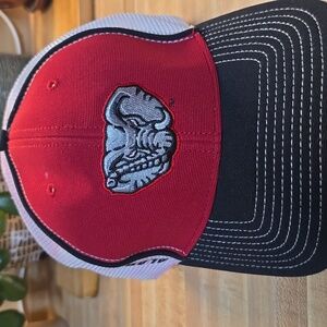 NCAA Distressed Red and Black Alabama Chrimson Tide Elephant Logo Cap